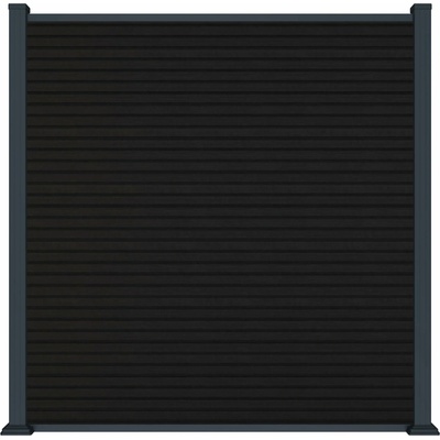 Rojaplast MODERN plotový panel WPC 180x180 cm HORIZONTÁLNÍ i VERTIKÁLNÍ a koncovky - antracit