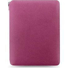 Filofax Saffiano Portfólio so zipsom A4 so zápisníkom malinové