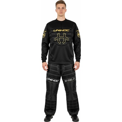 Unihoc SHIELD set biela / čierna / zlatá