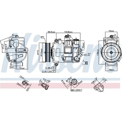 Kompresor klimatizace NISSENS 890632