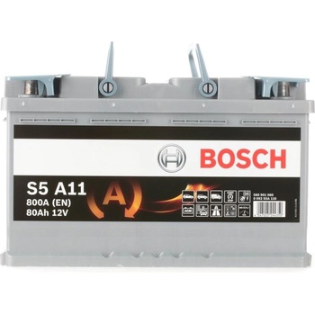 Image 1 of Bosch S5 AGM 80Ah 800A right+ (0092S5A110)