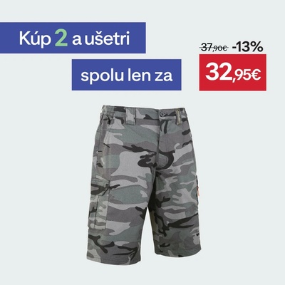 Šortky Solognac Cargo 500 maskáčové