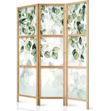Fabulo 3-dielny Zelené listy 172 x 135 cm potlač na jednej strane paravánu