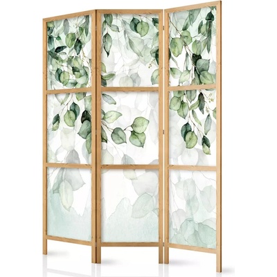 Fabulo 3-dielny Zelené listy 172 x 135 cm potlač na jednej strane paravánu