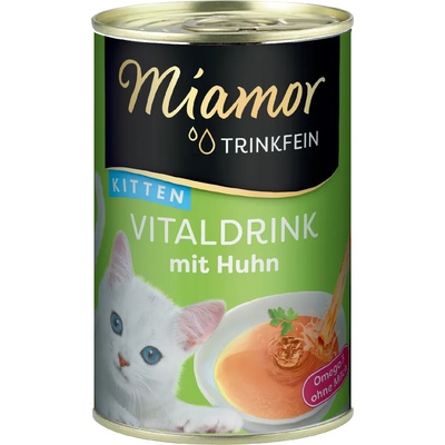 Miamor 24x135мл Kitten Trinkfein Vitaldrink Miamor, витализираща напитка за котки с пиле