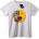 NOONEBRAND Тениска Skull Луна - 4XL, White