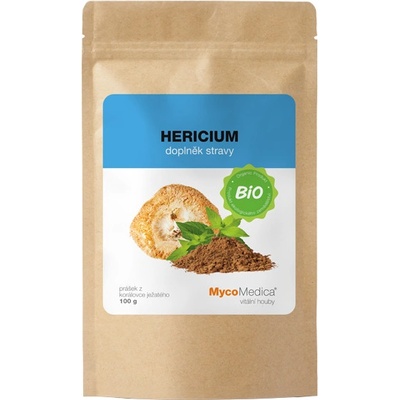 MycoMedica BIO Hericium Lion's Mane prášok 100 g