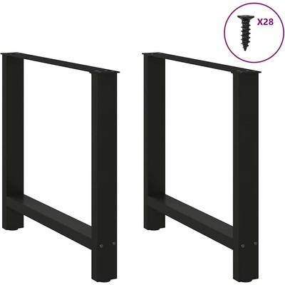 Omaxi 312471 Nohy k jídelnímu stolu černé 2 ks 70 x 72-73 cm ocelové – Sleviste.cz