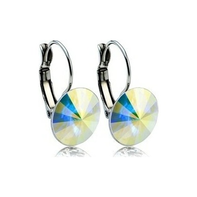 Prosperk náušnice s krystalem Swarovski duhový S2344