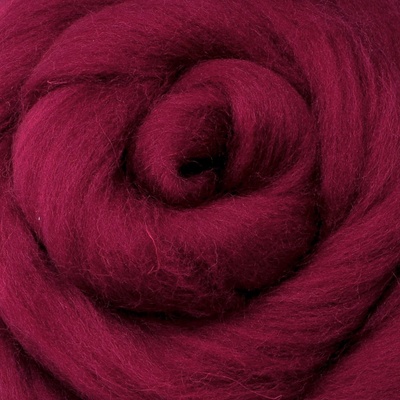 Ovčí vlna Merino česaná jemná 20 g bordó 22