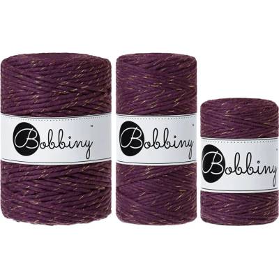 Bobbiny Macrame cord - 5mm Bobbiny - Macrame cord - 5mm: Golden blackberry