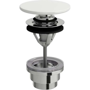 Laufen - Затварящ се изпускателен клапан, Click-clack, бял H8981920000001 (H8981920000001)