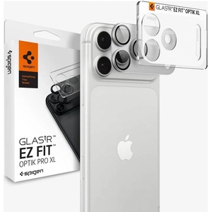 Spigen Протектор за Камерата на iPhone 18 Pro Max, Spigen EZ Fit Optik Pro XL Glas. tR, Сребрист (AGL12042)