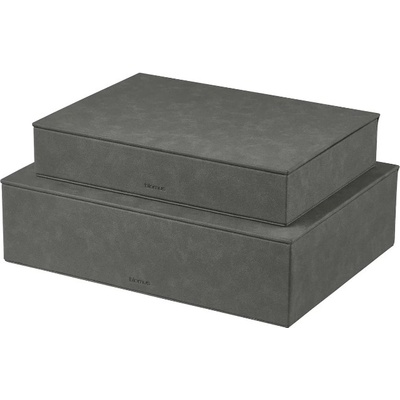 BLOMUS Комплект от 2 бр кутии за съхранение SAHLA - цвят сив (Pewter) (BLOMUS-68328)