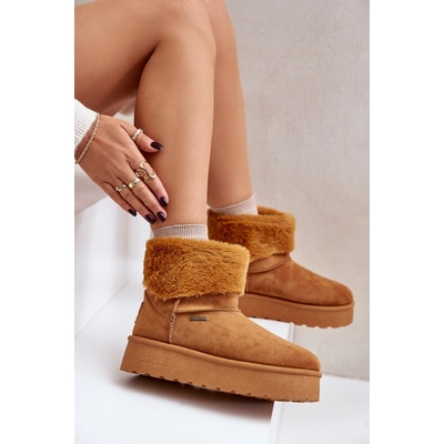 Big Star Platform snow boots with fur OO274A106 Camel