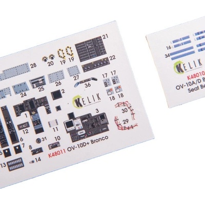 Bronco OV-10d+ Interior 3D Decals Kelik 1:48