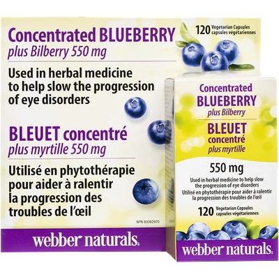 Webber Naturals Синя + Черна боровинка 120 капсули | Webber Naturals (5172 WN)