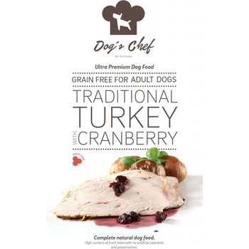 Dog’s chef Traditional Turkey with Cranberry 3 x 12 kg