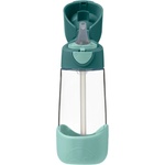 b.box Бутилка със сламка b. box - Tritan, Еmerald forest, 600 ml (BX500507) - ozone
