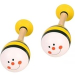 Bigjigs Toys Bigjigs- Дървени маракаси - Жълти (BJ237_2)