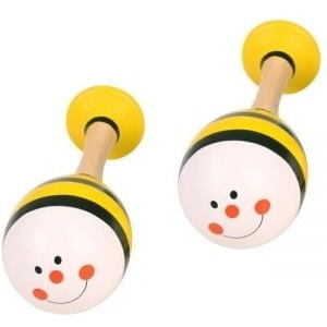 Bigjigs Toys Bigjigs- Дървени маракаси - Жълти (BJ237_2)