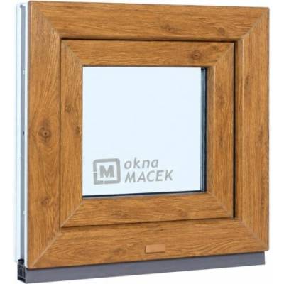 Kömmerling70 Ad, 500 X 500 mm Winchester/Bílá jednostranně Sklo Čiré Neotevíratelné