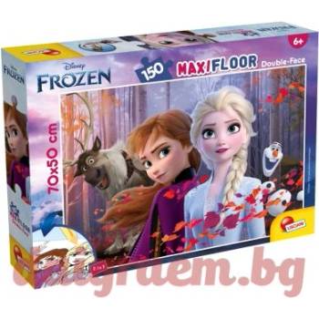 Lisciani Пъзел lisciani 91799 - 150 части - Замръзналото кралство, двулицев пъзел (li91799)