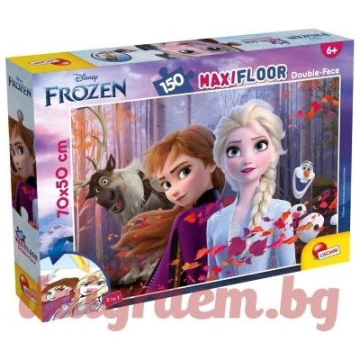 Lisciani Пъзел lisciani 91799 - 150 части - Замръзналото кралство, двулицев пъзел (li91799)