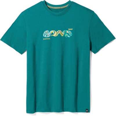 Smartwool Мъжка тениска Sockeye Season Graphic Short Sleeve Tee Emerald Green - XL (SW017160L85)