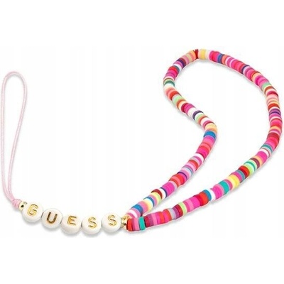 Guess Poutko na Telefon Heishi Multicolor Pink – Zboží Mobilmania