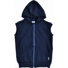 Vesta s kapucňou tmavo modrá