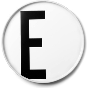 Design Letters Чиния aj буква e порцеланова (10201500e)
