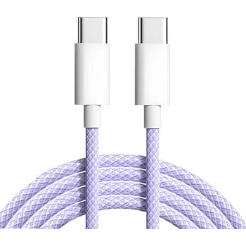 SES 15786 USB-C - Lightning, 1m, fialovy