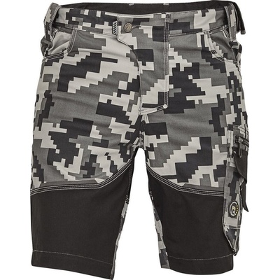 Cerva Neurum pánské kraťasy camouflage Antracit