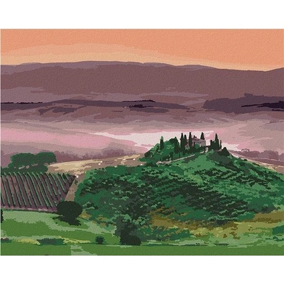 zuty Malování Podle Čísel Vila Mezi Poli Ted Davis 40 x 50 Cm Plátno Rám