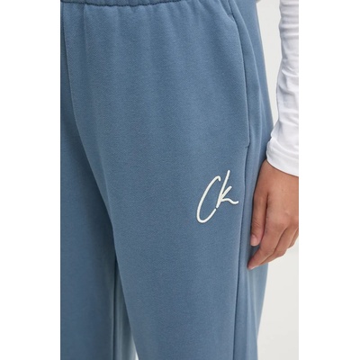 Calvin Klein Jeans Памучен спортен панталон Calvin Klein Jeans в синьо с изчистен дизайн J20J224441 (J20J224441)