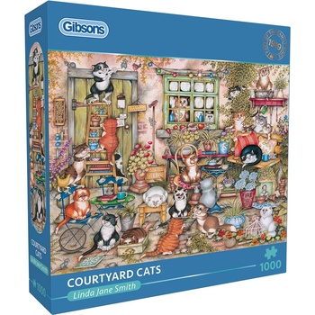 Gibsons Пъзел Gibsons от 1000 части - Котките на двора (G6428)