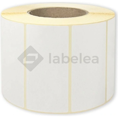 Labelea Samolepiace TERMO etikety 100x50 mm biele papierové, 2000 etikiet na rolke, Farba etikiet Biela, Vnútorný priemer dutinky 76 mm ETM100050W020V