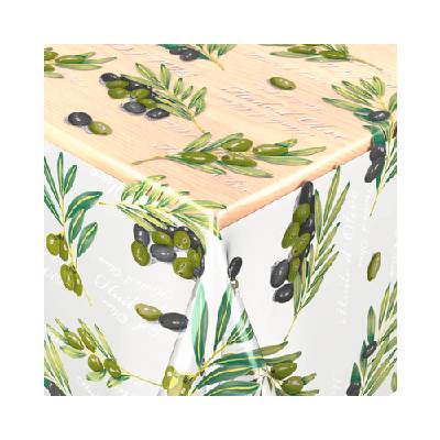 PVC obrus metráž Olive šírka 140 cm