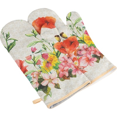 Bellatex Grilovacia rukavica Letné kvety 22 x 46 cm