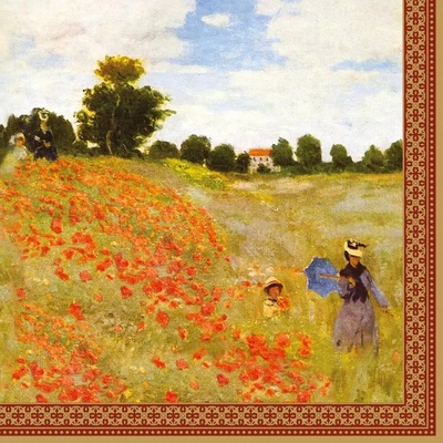 Easy Life Papírový ubrousek Coquelicots 33x33cm 20ks
