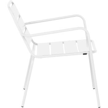 Carmen Метален градински стол saki - бял (3535114)