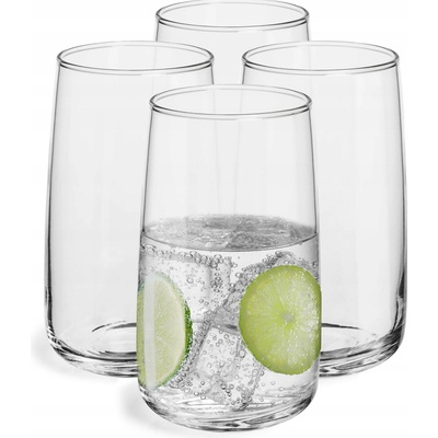 Drink Sklenice Na y Vodu Nápoje VYSOKÉ 4x POLSKÉ SKLO Glasset 520 ml