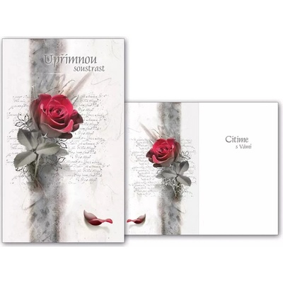 MFP paper s.r.o. Kondolence Smuteční květy - růže – Zboží Mobilmania