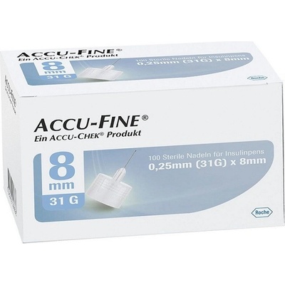 Accu-Fine jehly do inzulínového pera 31 G x8 mm 100 ks – Zboží Dáma