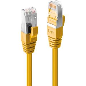 Lindy Пач кабел LINDY 47860, S/FTP, Cat. 6A, 0.3m, жълт (47860)