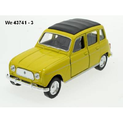 Welly Renault 4 yellow code 43741 modely aut 1:34