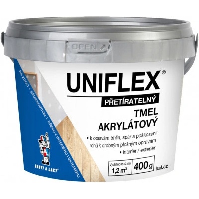 Uniflex akrylový tmel na sádrokarton, zdivo a dřevo 400 g