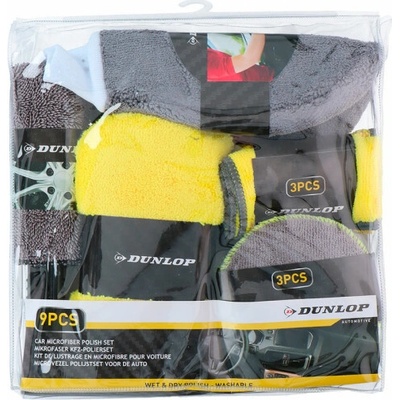 DUNLOP Lešticí sada z mikrovlákna, 9 ks