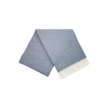 Interblanket Кашмирено Одеяло - Рибена Кост - Нежно Синьо С Ресни - 140x200 См